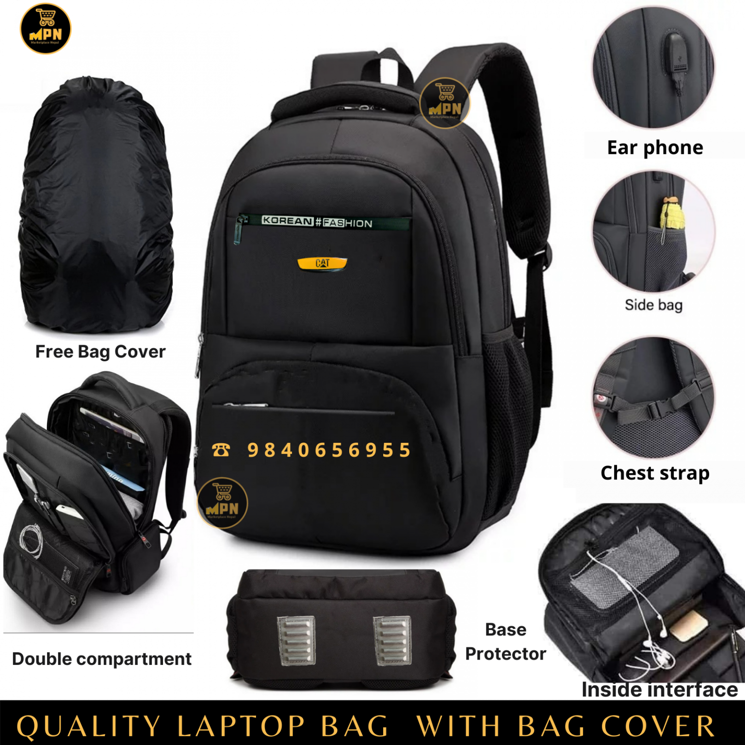 Quality laptop CAT bag Marketplace Nepal